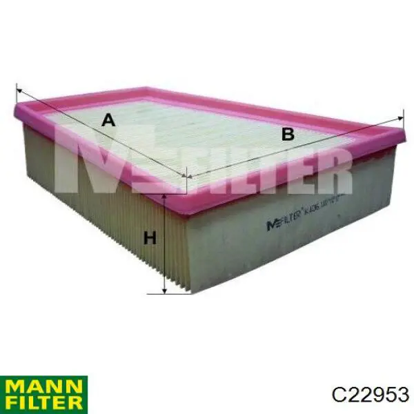 Купить C22953 Mann-Filter Автомобильный фильтр воздуха