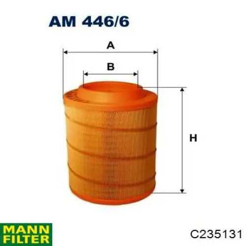 C235131 Mann-Filter воздушный фильтр