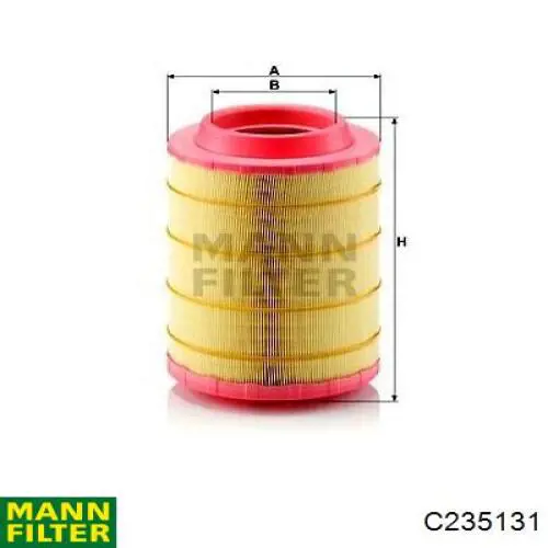 Filtro de aire C235131 Mann-Filter