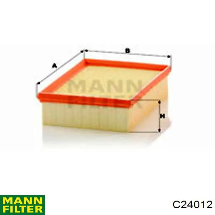 C24012 Mann-Filter Воздушный фильтр двигателя