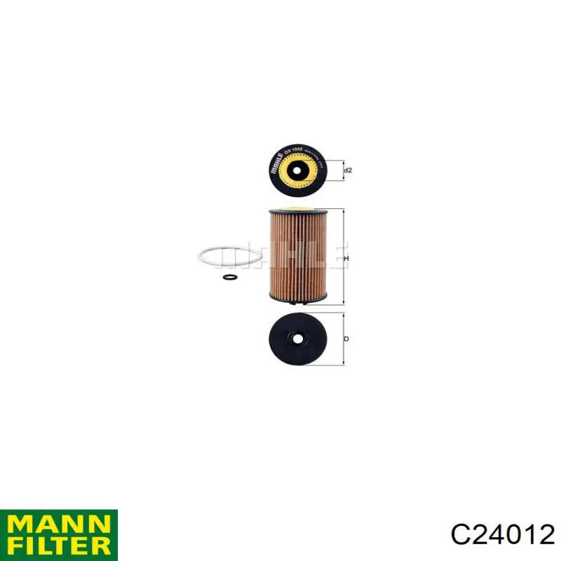 Фильтр воздушный Mann-Filter C24012