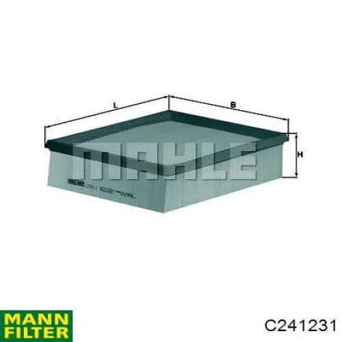 Элемент воздушного фильтра Mann-Filter C241231 цена, от 6.75 USD