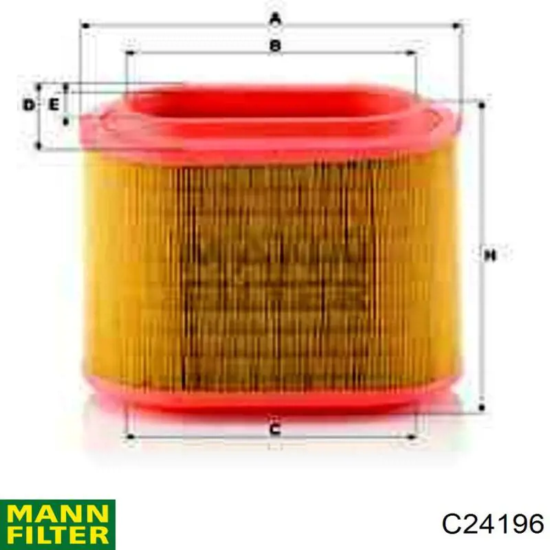 Фильтр воздушный Mann-Filter C24196