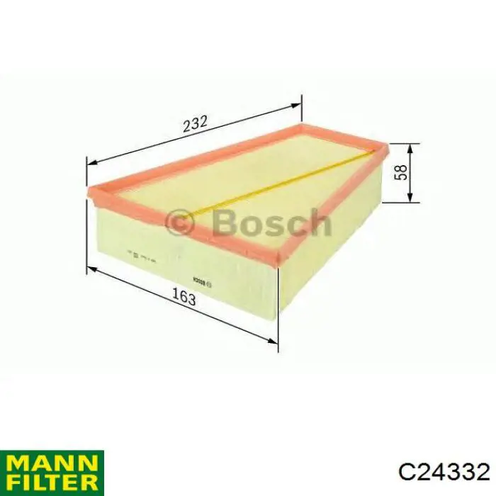 C24332 Mann-Filter Воздушный фильтр двигателя