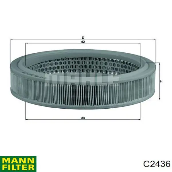 Filtro de aire C2436 Mann-Filter