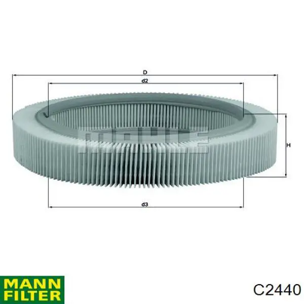 Воздушный фильтр C2440 Mann-Filter