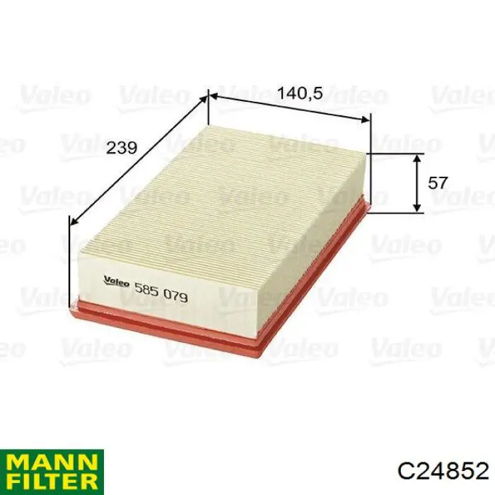 C24852 Mann-Filter Воздушный фильтр двигателя