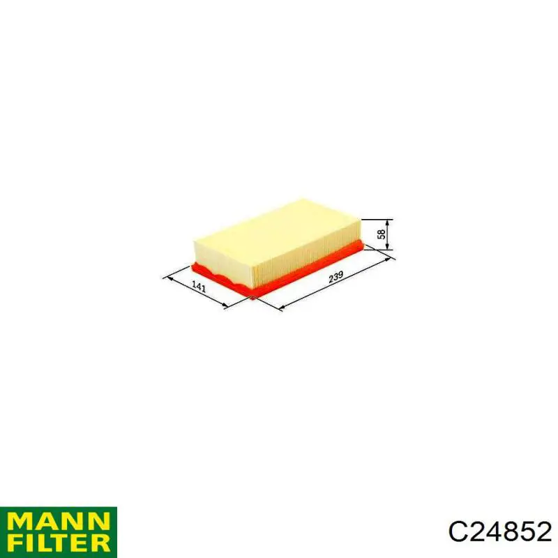 Купить C24852 Mann-Filter Автомобильный фильтр воздуха