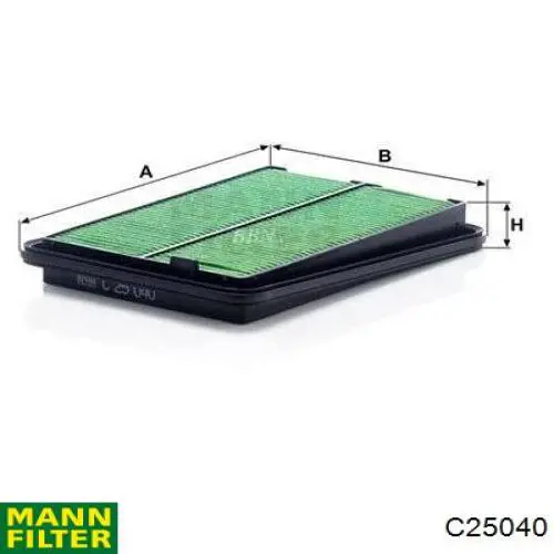 Элемент воздушного фильтра Mann-Filter C25040 цена, от 8.54 USD