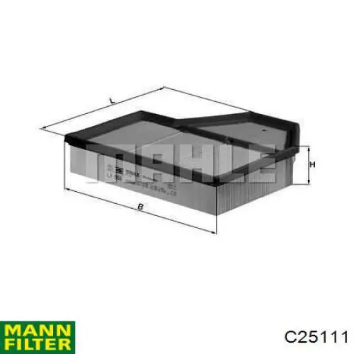 C25111 Mann-Filter воздушный фильтр