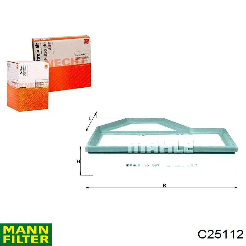 Купить C25112 Mann-Filter Автомобильный фильтр воздуха