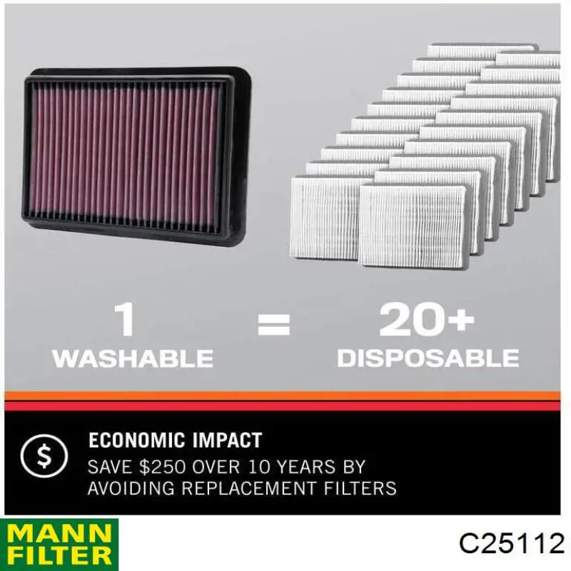 Элемент воздушного фильтра Mann-Filter C25112 цена, от 30.77 USD