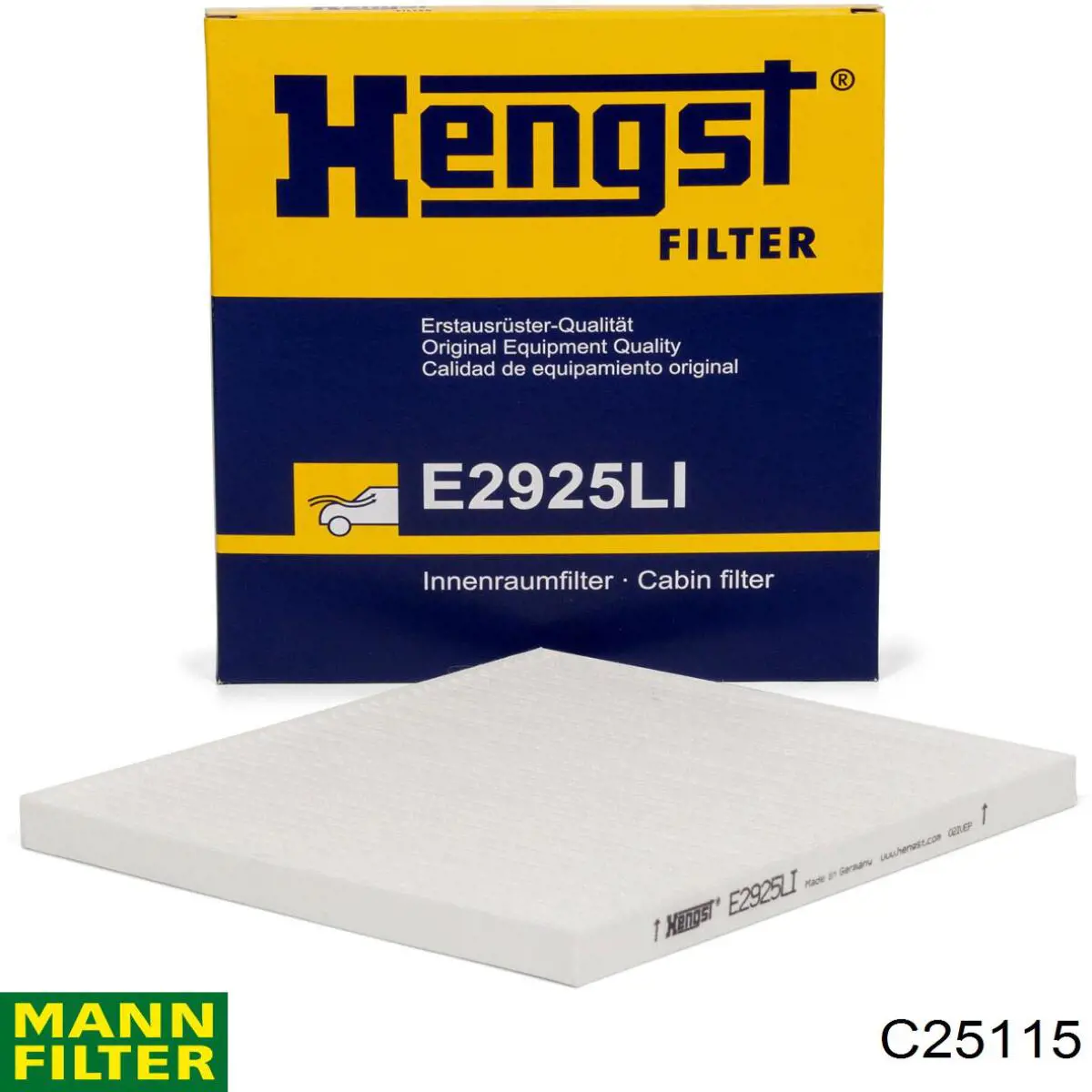 Купить C25115 Mann-Filter Автомобильный фильтр воздуха