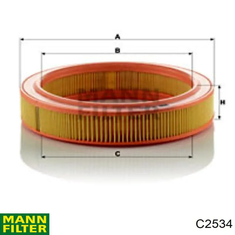C2534 Mann-Filter воздушный фильтр