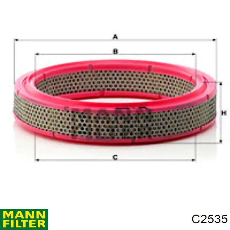 Filtro de aire C2535 Mann-Filter