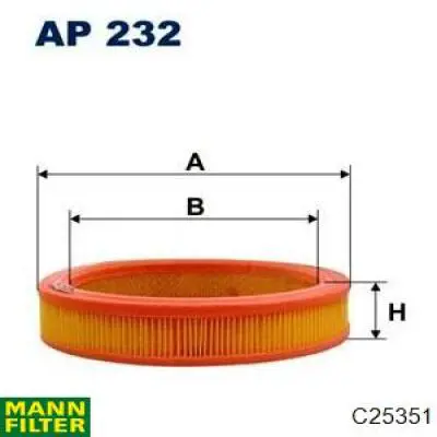 C25351 Mann-Filter воздушный фильтр