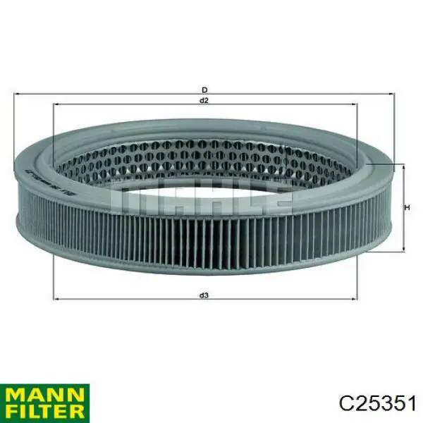 Filtro de aire C25351 Mann-Filter