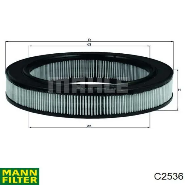 Купить C2536 Mann-Filter Автомобильный фильтр воздуха