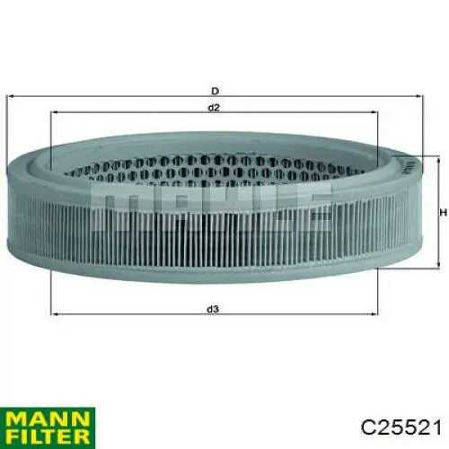 Воздушный фильтр C25521 Mann-Filter