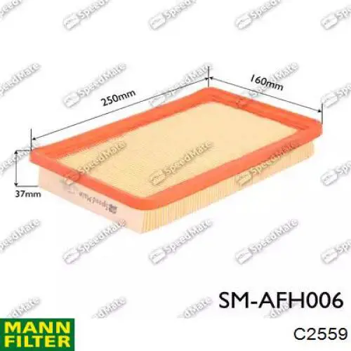 C2559 Mann-Filter Воздушный фильтр двигателя