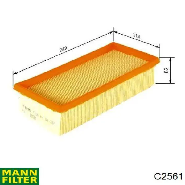 Воздушный фильтр C2561 Mann-Filter