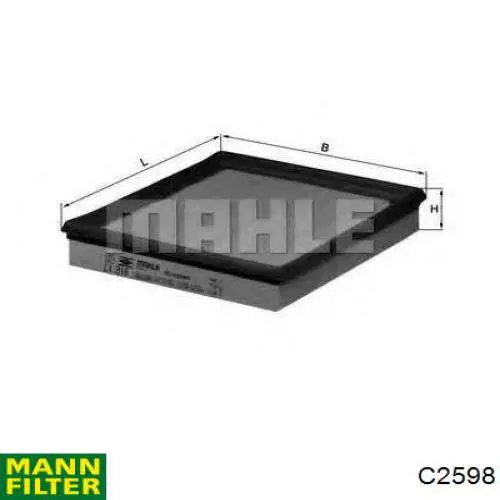 Купить C2598 Mann-Filter Автомобильный фильтр воздуха