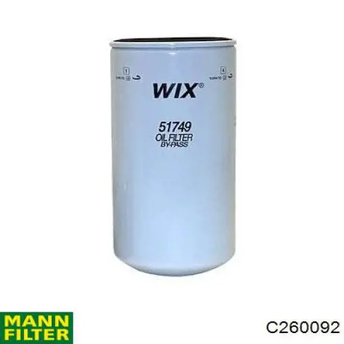 C260092 Mann-Filter воздушный фильтр