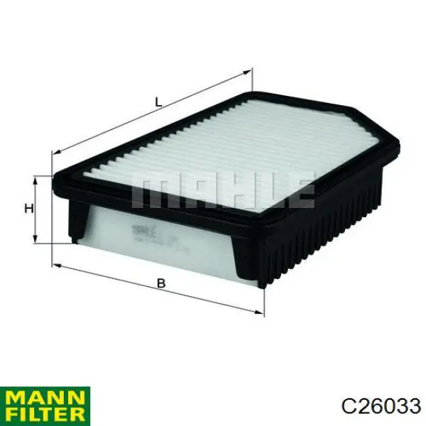 Filtro de aire C26033 Mann-Filter