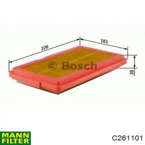 Элемент воздушного фильтра Mann-Filter C261101 цена, от 15.26 USD