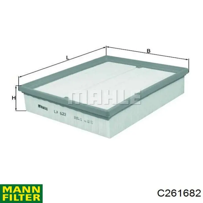 C261682 Mann-Filter Воздушный фильтр двигателя