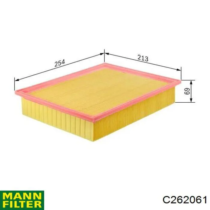 C262061 Mann-Filter воздушный фильтр