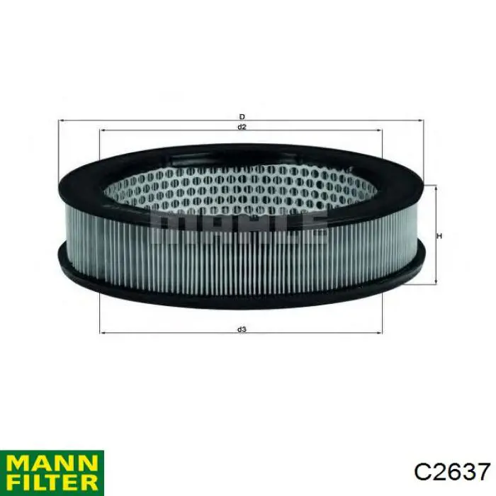 Воздушный фильтр C2637 Mann-Filter