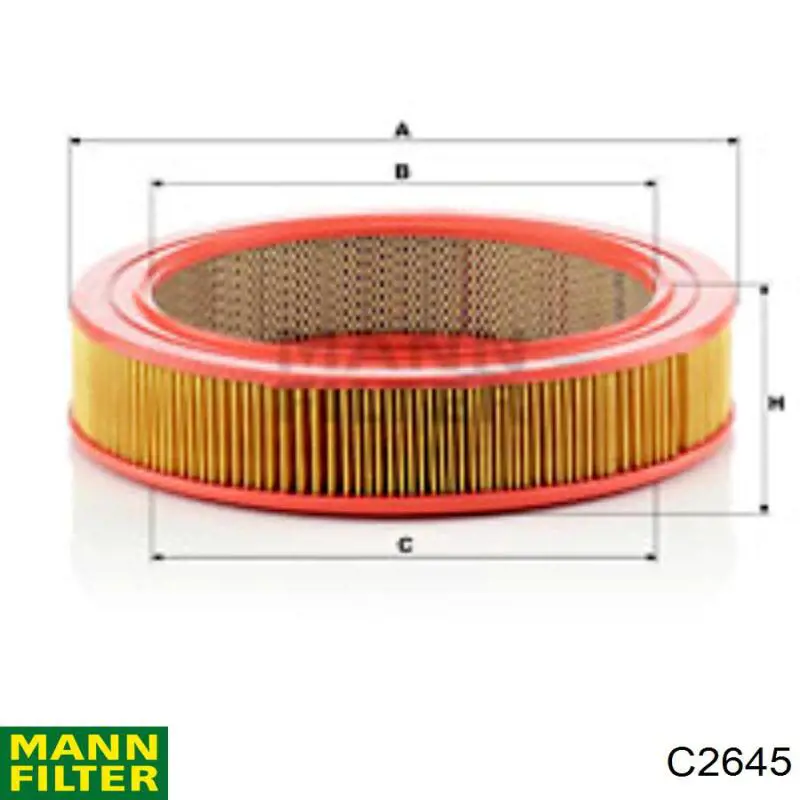 Filtro de aire C2645 Mann-Filter
