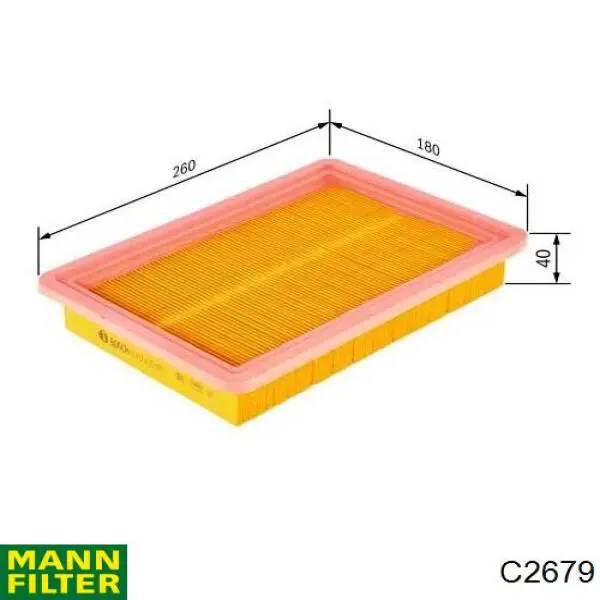 C2679 Mann-Filter воздушный фильтр