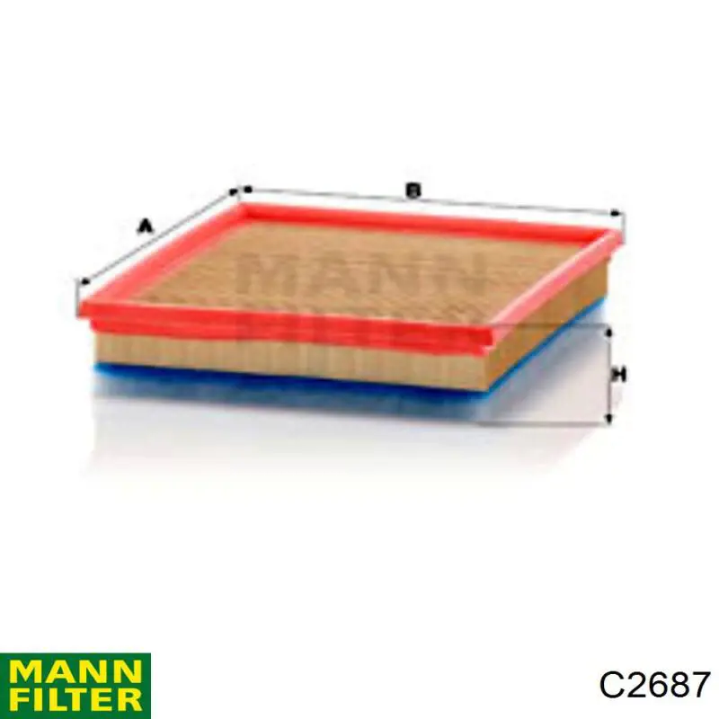 C2687 Mann-Filter воздушный фильтр
