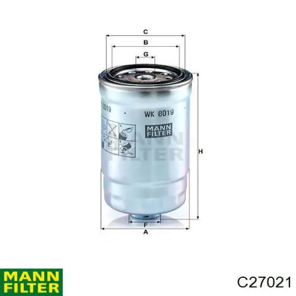 Воздушный фильтр C27021 Mann-Filter