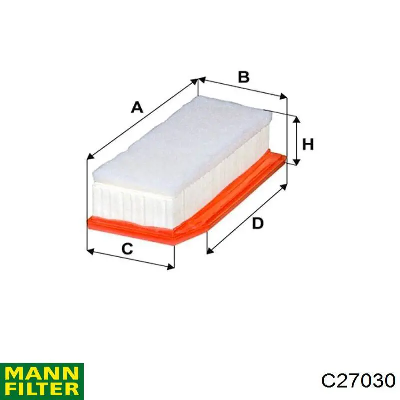 Filtro de aire C27030 Mann-Filter