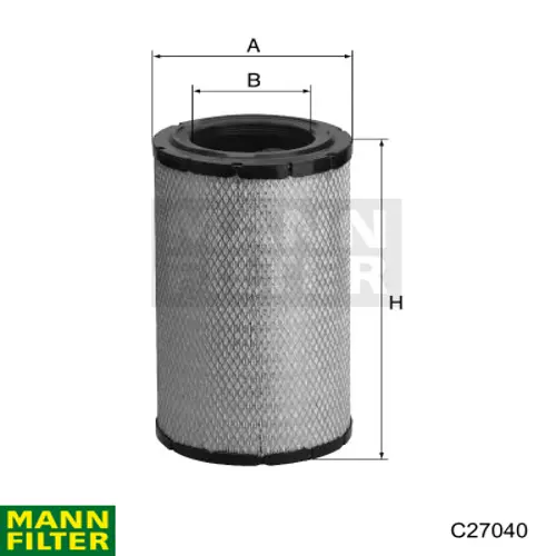 C27040 Mann-Filter filtro de ar