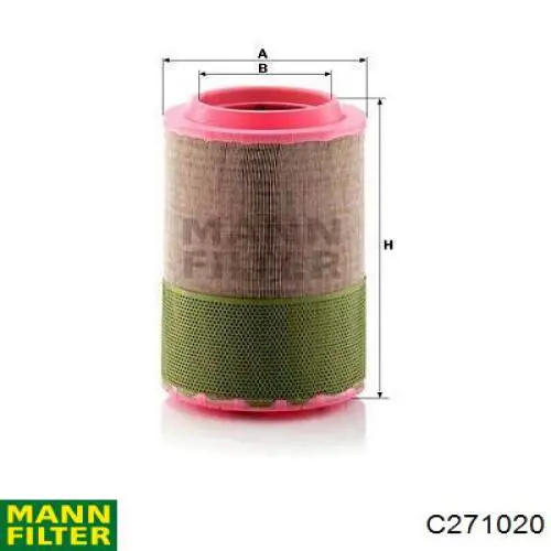 Элемент воздушного фильтра Mann-Filter C271020 цена, от 64.67 USD
