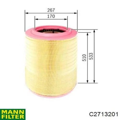 C2713201 Mann-Filter воздушный фильтр