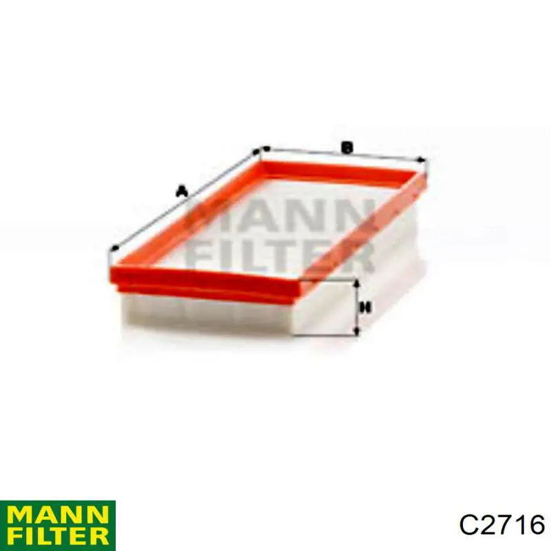 Элемент воздушного фильтра Mann-Filter C2716 цена, от 4.67 USD