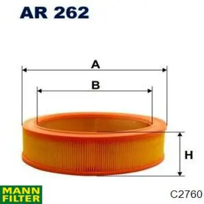 Воздушный фильтр C2760 Mann-Filter