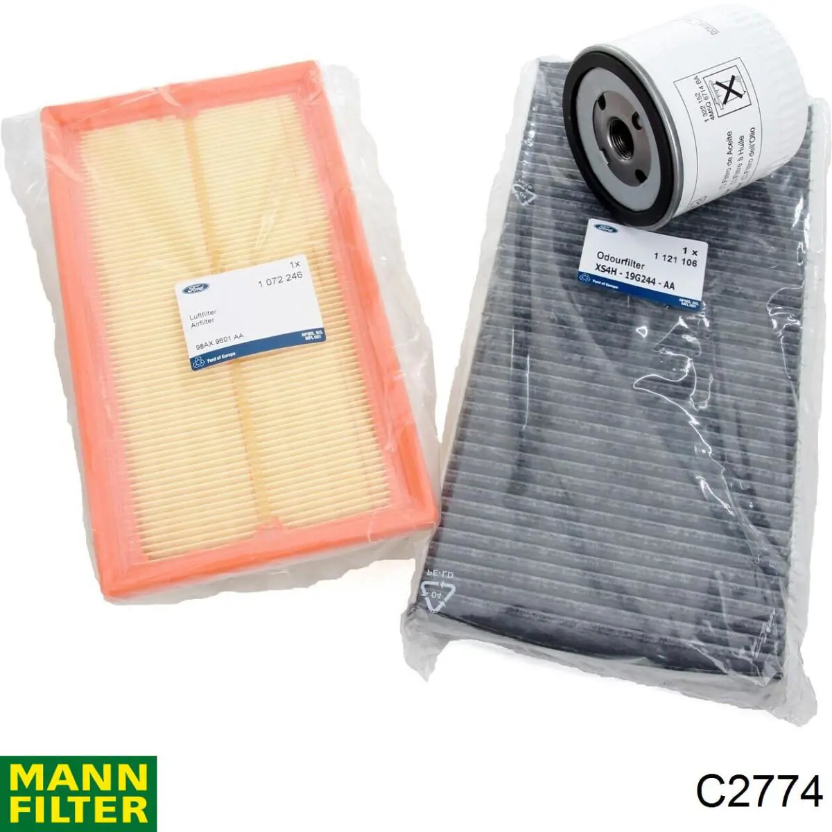 Воздушный фильтр C2774 Mann-Filter