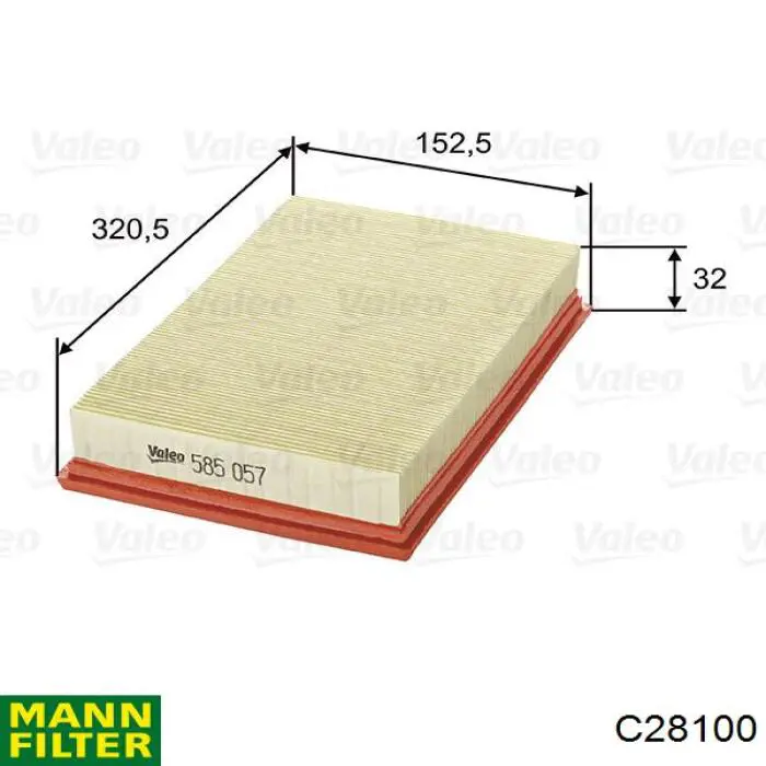 Купить C28100 Mann-Filter Автомобильный фильтр воздуха