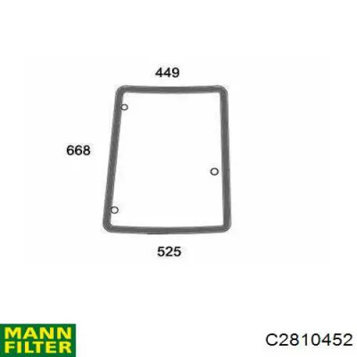 Воздушный фильтр C2810452 Mann-Filter