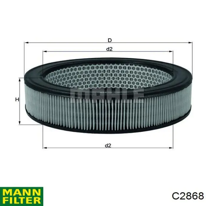 Элемент воздушного фильтра Mann-Filter C2868 цена, от 6.31 USD