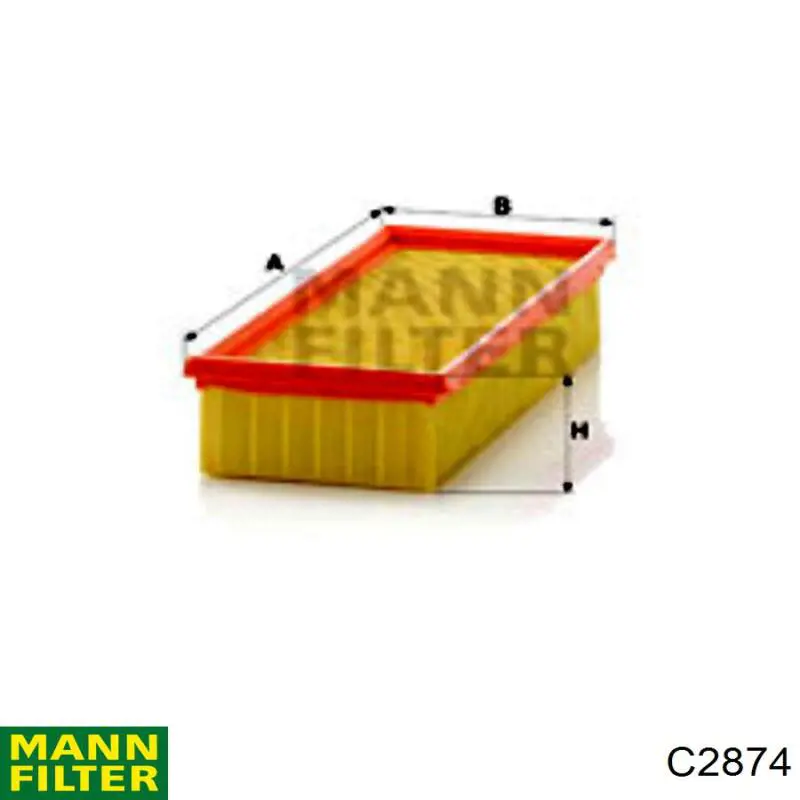 C 2874 Mann-Filter воздушный фильтр
