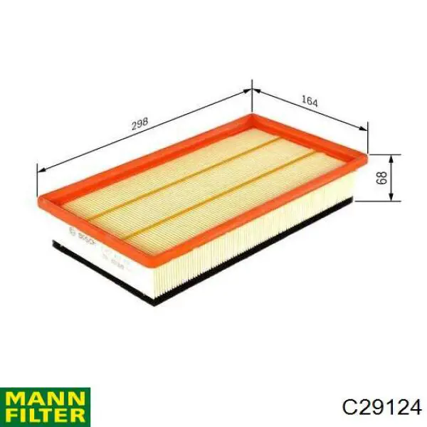 C29124 Mann-Filter Воздушный фильтр двигателя