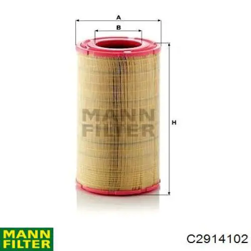 C2914102 Mann-Filter воздушный фильтр