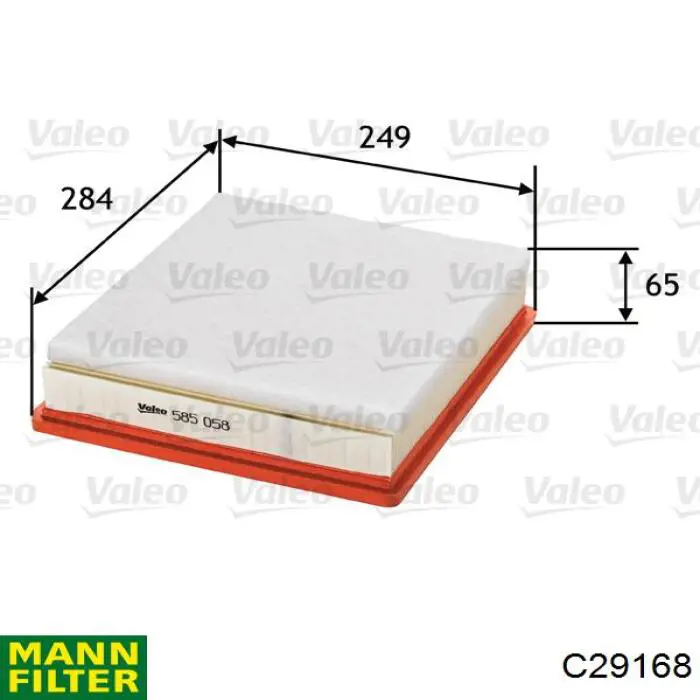 Элемент воздушного фильтра Mann-Filter C29168 цена, от 13.77 USD